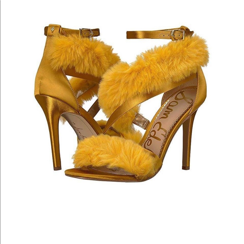 Sam Edelman Furry/Satin heels